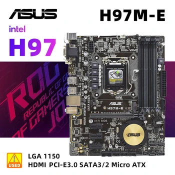 ASUS H97M-E je Dodávaný S I5 4570S CPU Set základnej Dosky A LGA 1150 Doske, Podpora 32GB DDR3 1 M. 2 6 SATA PCI Express 3.0
