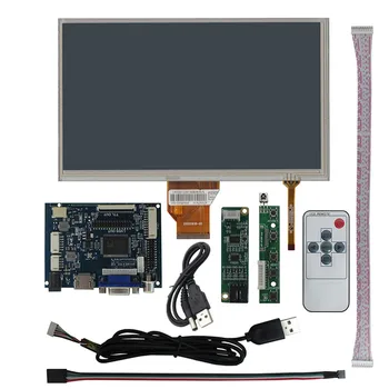 9 Palcový AT090TN10 LCD Displej VGA, AV, HDMI-Kompatibilný Ovládač riadiacej Dosky Digitalizátorom. Dotykový displej Pre Raspberry Pi Monitor