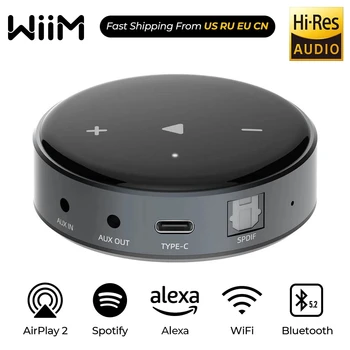 Wiim Mini WIFI2.4/5 G&Bluetooth 5.2 HiFi Predzosilňovač DLNA Pre Airplay2 Audio Music Adaptér Multi Room Prúdy Inteligentné Hlas