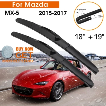 Auto Stierača Na Mazda MX-5 2015-2017 čelné Sklo Guma Kremíka Náplň Predné Okno, Stierač 18
