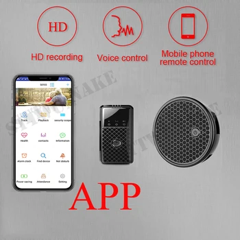 Mobilné APLIKÁCIE Ovládanie Hlasového záznamníka Aktivované Zvukom Mini Záznamové Zariadenie Diktafón Mikro Audio Digitálny Malé Zariadenie,