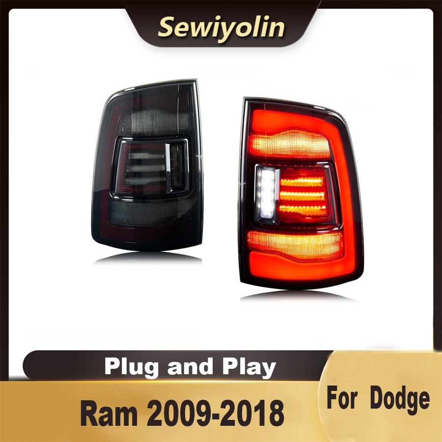 Auto Príslušenstvo LED Svetlá prípojného vozidla Chvost Lampa Pre Dodge Ram 2009-2018 Sekvenčné Zadné Zadné DRL Signál Automobilov typu Plug And Play