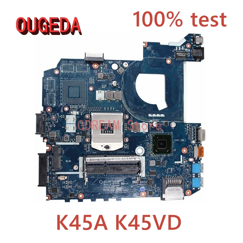 OUGEDA QCL40 LA-8221P Doske Pre ASUS P45VA K45A K45VD A45V K45VM K45VS A85V Notebook doske HM76 UMA DDR3 Full testované