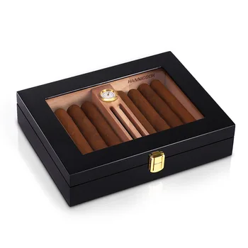 Cédrové Drevo, Cigary Humidor Prenosné Cigaru Prípade Pečené s strešné okno Fajčenie Cigár Príslušenstvo