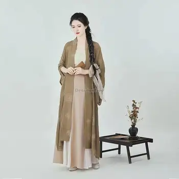 2023 lete nová čínska retro starobylej piesne dynastie ženy hanfu každodenné zlepšiť voľné bežné troch kusov elegantné hanfu nastaviť s375
