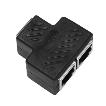 3X 2 Port, RJ45 Splitter Adaptér LAN Siete Ethernet Extender Konektor Plug Veľa 1Pcs