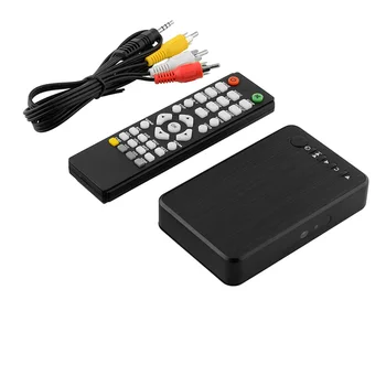 Mini Full HD Media Prehrávač Multimediálnych súborov 1080P USB Externú SD SDHC MMC Karty U Diskov Media Player, VGA, AV Výstup NÁS Plug