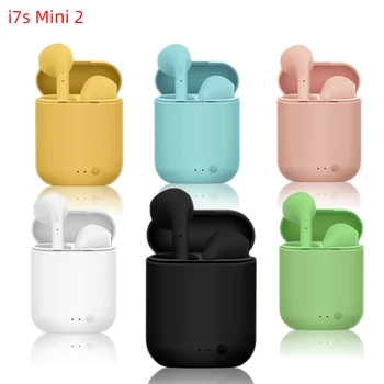 i7s Mini 2 TWS Bezdrôtové Slúchadlá Bluetooth 5.0 Slúchadlá Matný Macaron Handsfree Slúchadlá S Mikrofónom Plnenie Box Headset