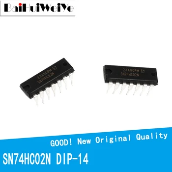 10PCS/VEĽA SN74HC02N 74HC02 SN74HC02 Logické Brány Quad 2-Vstup DIP-14 DIP14 Nové Kvalitné Chipset