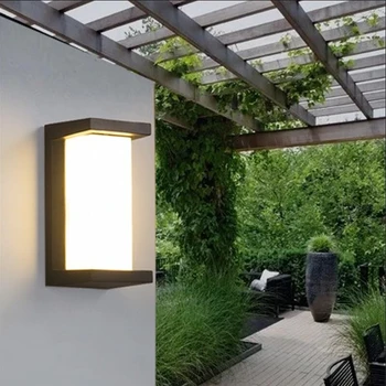 Vonkajšie LED Svetlo Walllight Nepremokavé Nádvorie 18W Moderné Nástenné Svietidlo Záhrady, Chodbu, Verandu Dvere zariadené, pri