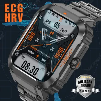 Nové Vojenské Zdravie Smart Hodinky EKG+PPG SPLNENÉ HRV hladiny Glukózy v Krvi Sledovať Športové Fitness Tracker IP68 Nepremokavé Vonkajšie Smartwatch