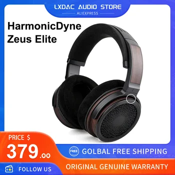HarmonicDyne Zeus Elite Hlavná 50 mm Pozastavenie Membrána Otvorte Zadný Slúchadlá s 2 Vlastné IEM Kábel pre Audiofilov Hudobník