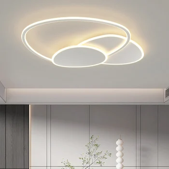 Moderný Minimalistický Atmosféru Biela Obývacia Izba Svietidlo Zapustené Led Stropné Svietidlá Tvorivé Osobnosti Umenia Osvetlenie Spálne Lampy