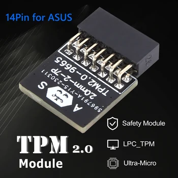 TPM 2.0 Šifrované Ochranný Modul LPC 2-9P 18pin/2-7P 14pin karta na základnej doske ASUS MSI ASROCK Gigabyte na PC Win 11