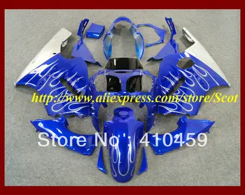 2015 HOT!! Biele modré plamene Kapotáže držiak pre KAWASAKI ZX12R Ninja 00 01 ZX 12R 2000 2001 ZX-12R Motocykel Horské karosérie