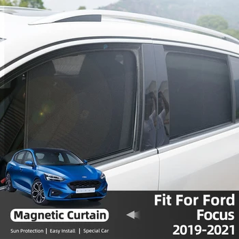 Pre Ford Focus MK4 Hatchback 2019-2023 Magnetické Auto Slnečník Štít, Predné čelné Sklo Rám Opona Zadné Bočné Okná Slnko Odtiene