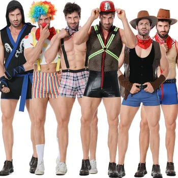 Sexy Pánske Cosplay Kostým Bielizeň Vyhovovali Mužov Bielizeň Nastaviť Exotické Kostýmy Gay Bar Tanec Vykonávať Úlohu Hrať Clubwear Party Oblečenie