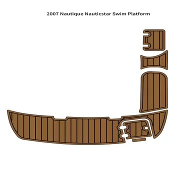2007 Nautique Nauticstar Plávať Platformu Krok Pad Loď EVA Pena Teak Podlažie Poschodie