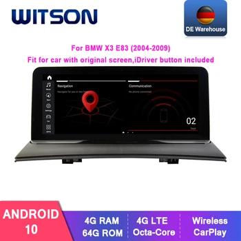 WITSON VEĽKEJ OBRAZOVKE Android 10 Pre BMW X3 E83 (2004-2009) vhodné pre auto s pôvodnou obrazovke nástroje idriver tlačidlo zahrnuté Auto Multimediálne