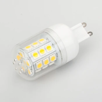 G9 LED Žiarovku 5W 220V 230V Teplá Biela 27LEDs Vysoký Výkon SMD5050 T7 Oko Chránené Bi-pin 360 stupeň Kukurica Lampa 1pc/veľa